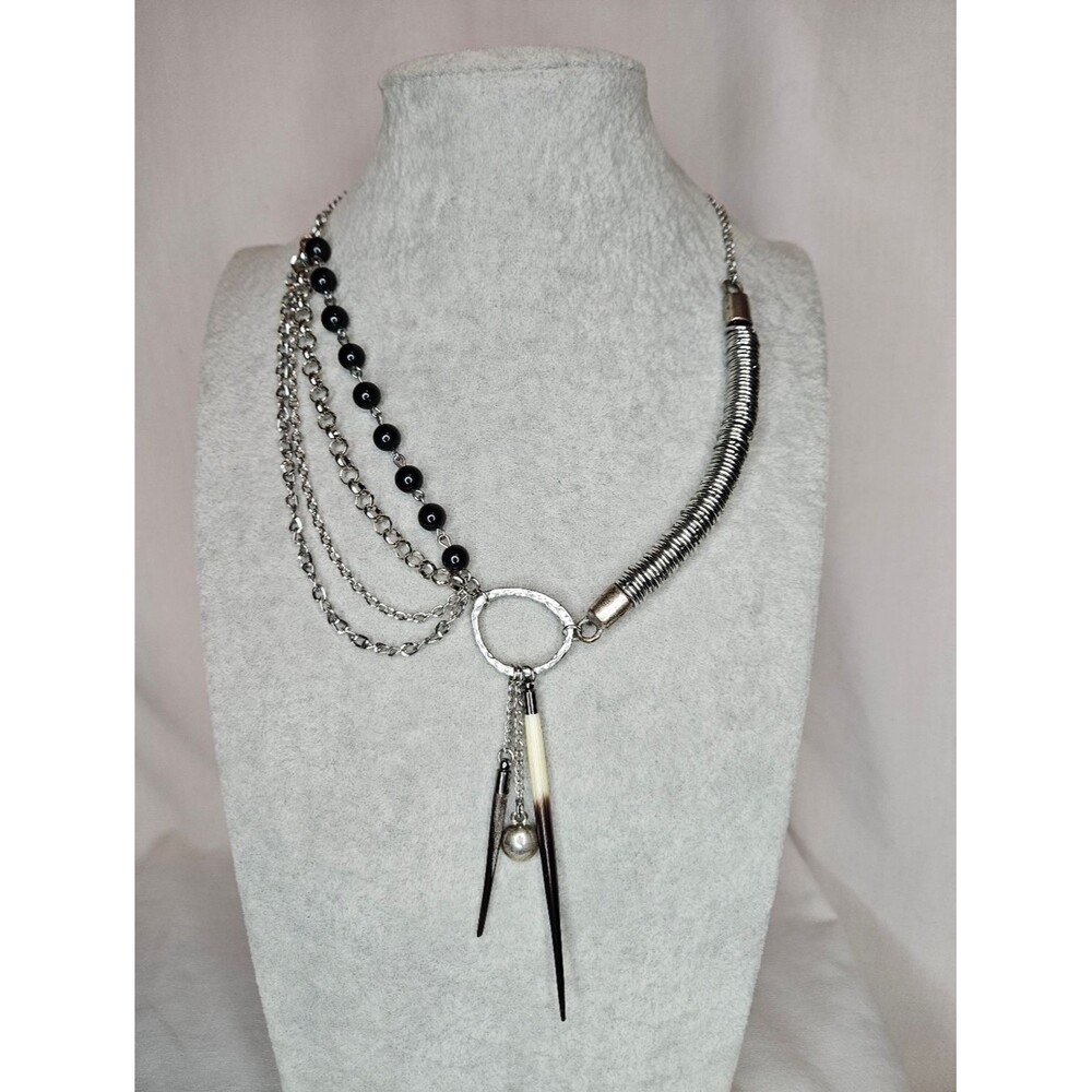 Untamed Relics Dark Talisman No. 01 OOAK Quill Statement Necklace